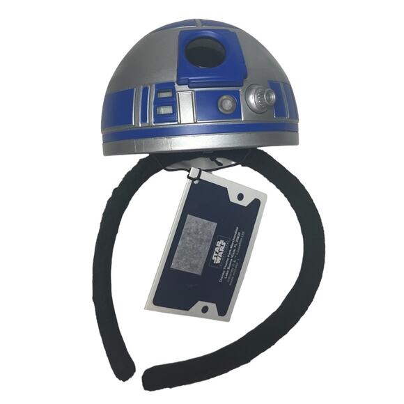 Disney Star Wars Galaxy Edge Light Up R2-D2 Droid Headband With Sound - Picture 1 of 6